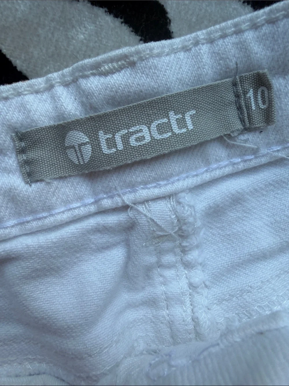 Tractr White Distressed Denim Cutoff Shorts